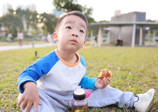 Cute children playing in the park