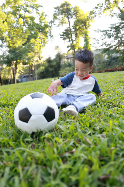 istock Boy with soccer ball 2187649693