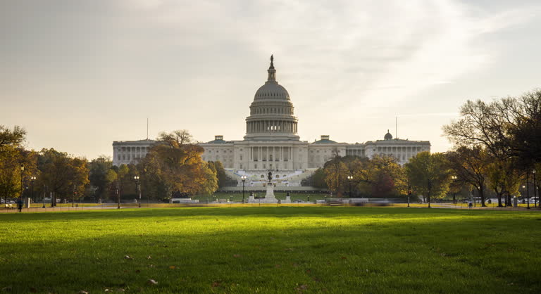 National Mall Washington DC - Fall Sunrise Timelapse