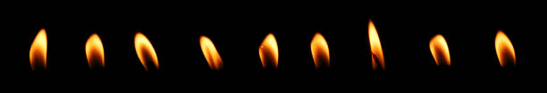 istock Candlelight and flame Black illustration lights with dark background at night, bright celebration, a funeral with death in a cemetery. 2187650377