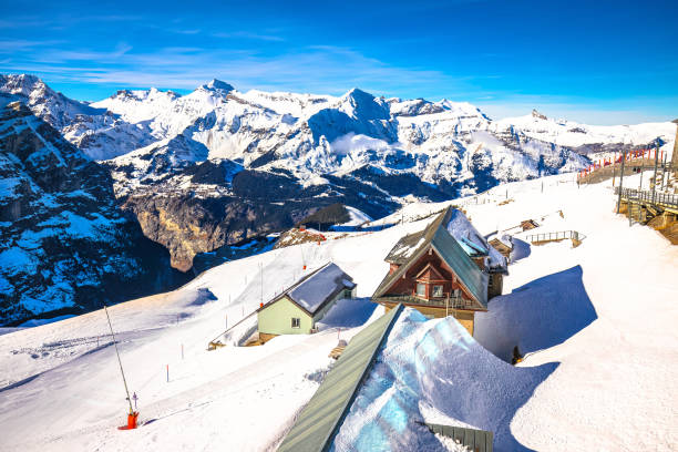 istock Eigergletscher ski area view to Alps landscape, Berner Oberland 2187652926