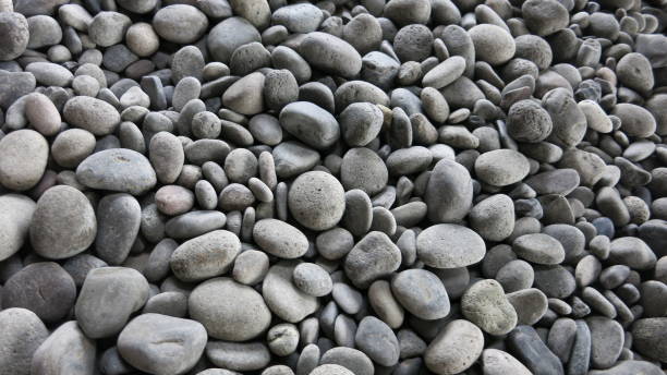 The background of pebbles arranged into a background