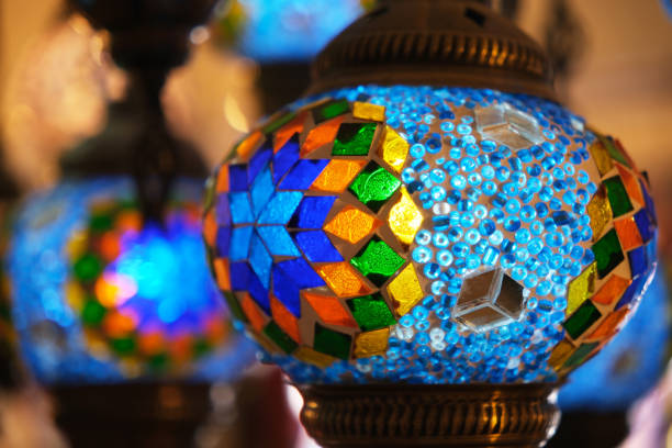 traditional Turkish Moroccan Mosaic light close up