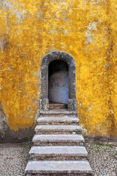 istock Doorway in yellow wall, Sintra 2187658688