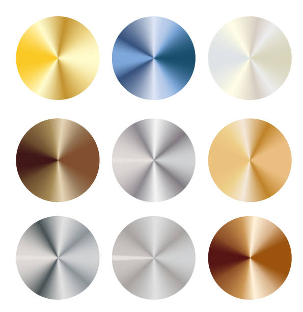 istock Collection of Metallic Textures and Color Gradients 2187659039