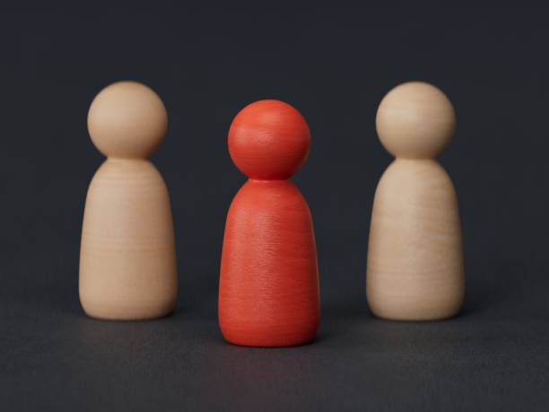 istock Leadership, business concept, leader teamwork and success.3D rendering on black background. 2187659655