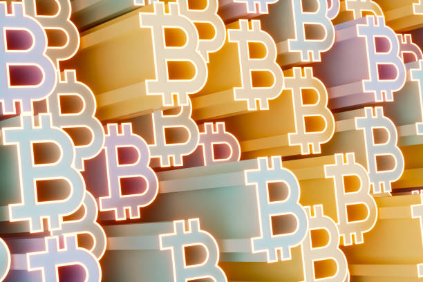 istock Bitcoin symbol with neon outline 2187661219