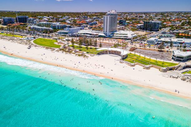 istock Aerial view of Scarborough Beach, Perth. 2187664472