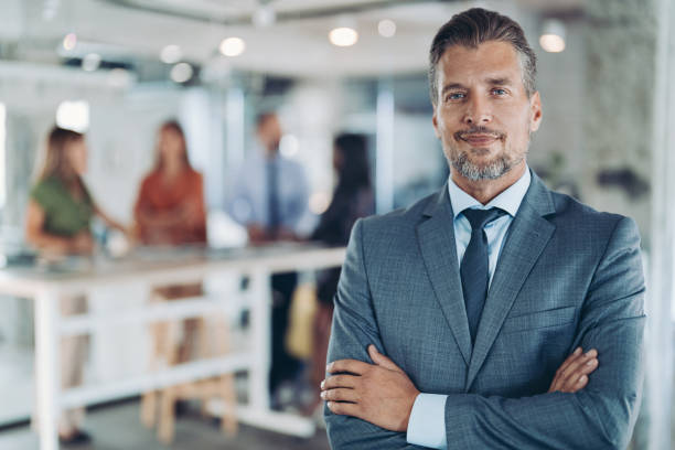 istock Successful entrepreneur standing confidently in the office 2187666997