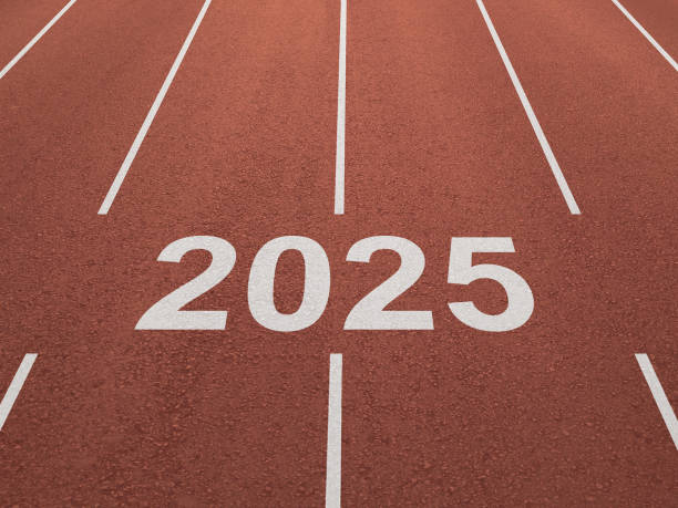 istock New year 2025 motivation road running track start 2187673504