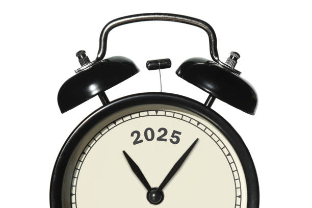 istock New year 2025 time alarm clock 2187673722