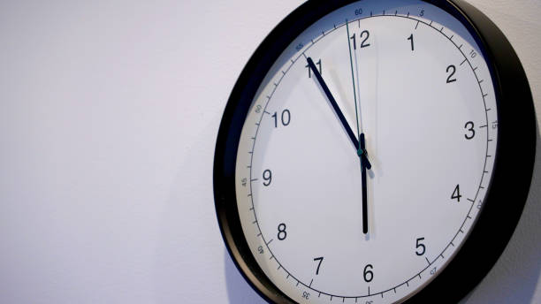 istock Simple Wall Clock Showcasing Time Management Principles at Home 2187676845