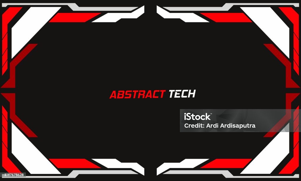 Abstract Tech Frame Abstract Tech Background For Frame Design Stock Illustration - Download ...