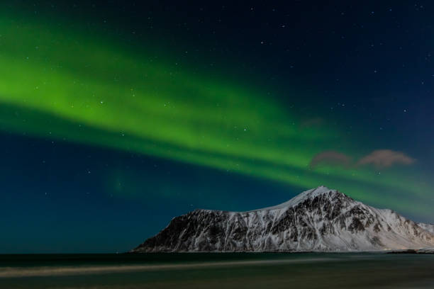 istock Northern Lights at Flakstad Beach 2187679775