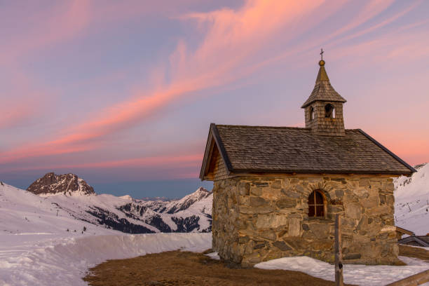 Wolkensteinerkapelle im Abendlicht