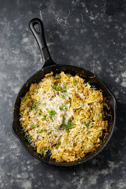 istock Homemade Fried Shredded Brussels Sprouts with pecorino romano cheese 2187692422