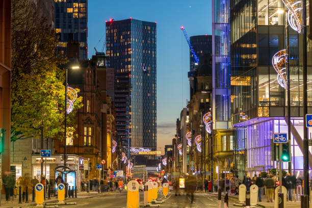 istock Deansgate Manchester Festive Season 2187699813
