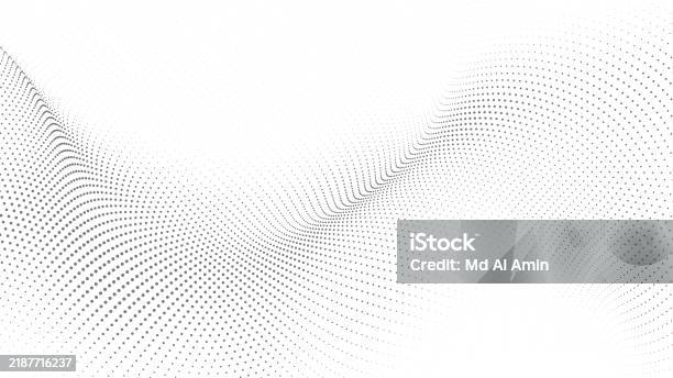 Radiant Pattern Vector Elegant Black And White Radiant Burst Vector With Wave Halftone Dot ...