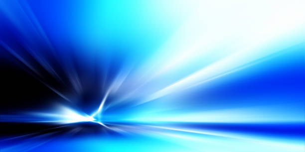 istock Blue spectrum lights tech black party club neon lights abstract wave technology background 2187717542