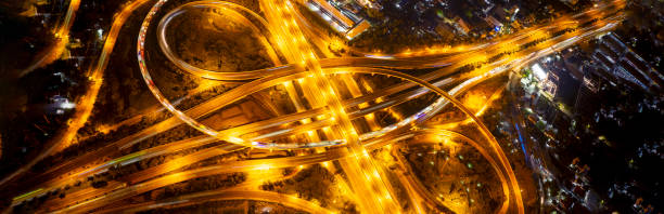 istock Expressway top view, Road traffic an important infrastructure, Urban cityscape concept or abstract of advanced innovation, financial technology, energy power, expressway 2187720945
