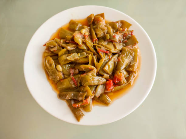 traditional  green bean casserole dish in istanbul turkey
