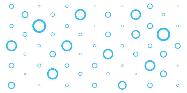 istock Cute little rings, bubbles in background. Festive cover. Gift wrapping. Vector illustration 2187726097
