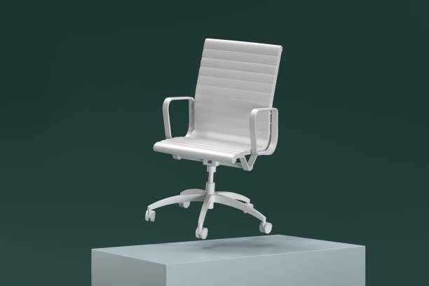 istock A white office chair is shown in a 3D rendering 2187727426