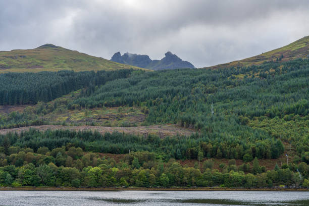 The Loch Long, seen from Arrochar, Argyll and Bute, Scotland, UK