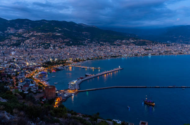 istock Red Tower (Kizil Kule) and fortress in Alanya, Turkey 2187734473