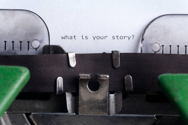 istock What's your story? The text is typed on paper with an old typewriter 2187736836
