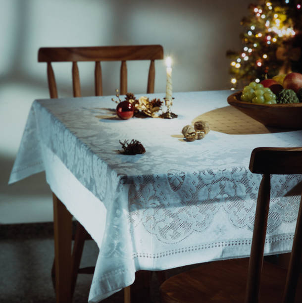 istock table for two people with Christmas decoration 2187739307
