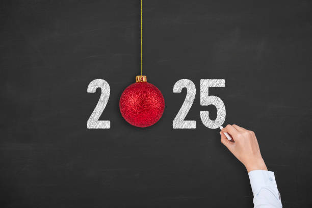 istock New year Concepts 2025 on Chalkboard Background 2187741143