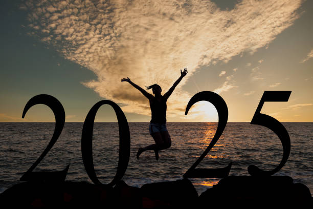 istock Woman enjoying and 2025 years while celebrating new year 2187742859