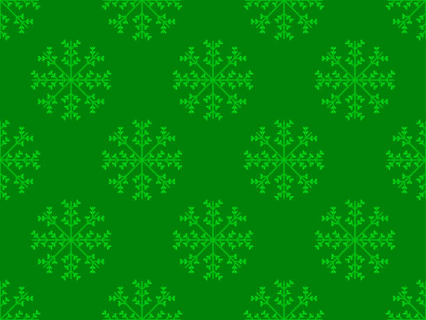 istock Snowflakes seamless pattern. Winter background with geometric snowflakes of different shapes. Christmas and New Year design for wrapper, banner, and poster. Vector illustration 2187744121