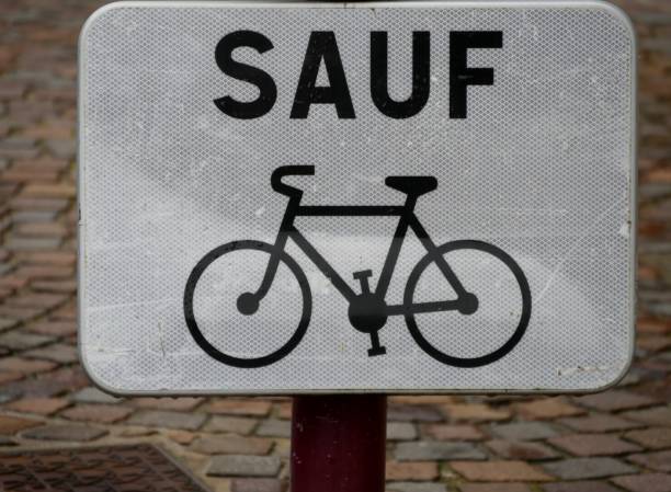 istock Without Bycicle - sign in the street 2187749621