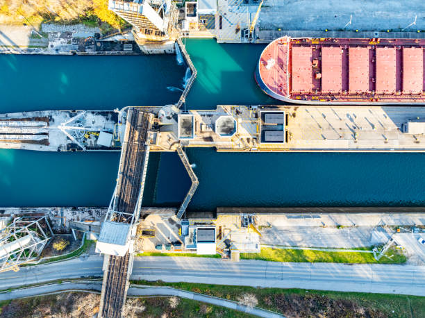 istock Welland Canals Parkway and Welland Canal Lock view, St. Catharines, Canada 2187756697