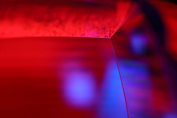 istock Red and purple fluid forms, liquid abstraction, colour waves, deep dark backgrounds, horror surface 2187757548