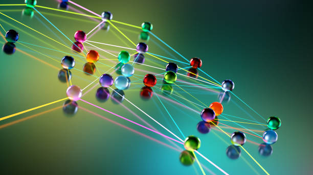 istock Networking and big data. Colorful spheres connections. Machine Learning Concepts. 2187761445