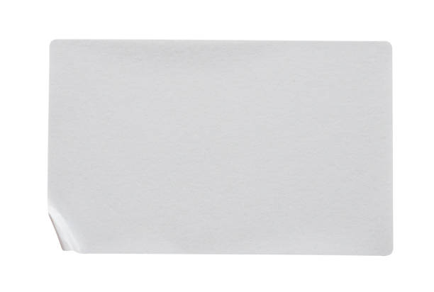 istock Paper sticker label isolated on white background 2187763848