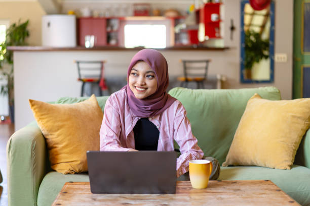 istock Woman working on laptop at home 2187765998