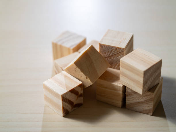 istock Exploring childhood development minimal indoor space photography with wooden blocks play 2187766629