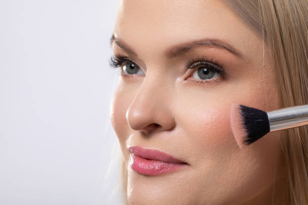 istock Exploring the Art of Beauty and the Application of Makeup using a Blush Brush Technique 2187769198