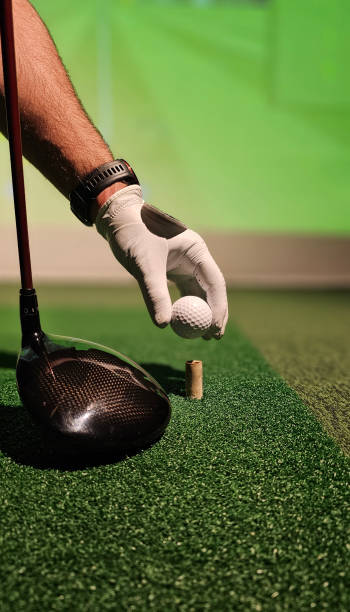 istock Sreen golf. Putter and golf ball on the background of the screen concept 2187772043