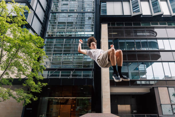 istock Teenage parkour athlete 2187776996