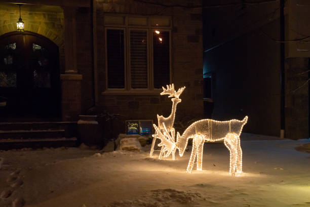 istock Christmas house decorations in Canada 2187782843