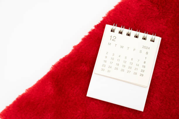 istock New year Calendar concept with copy space. 2024 DEC calendar. 2187784196