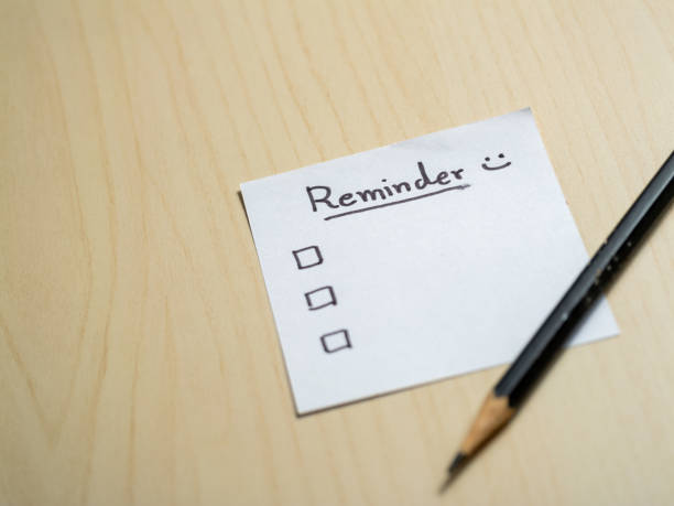 istock Organizing your life reminder notes on a desk home office digital tools minimalist productivity 2187785580