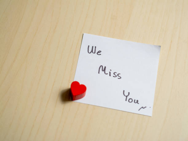 istock Heartfelt message home desk note personal space close-up connection and longing 2187785640