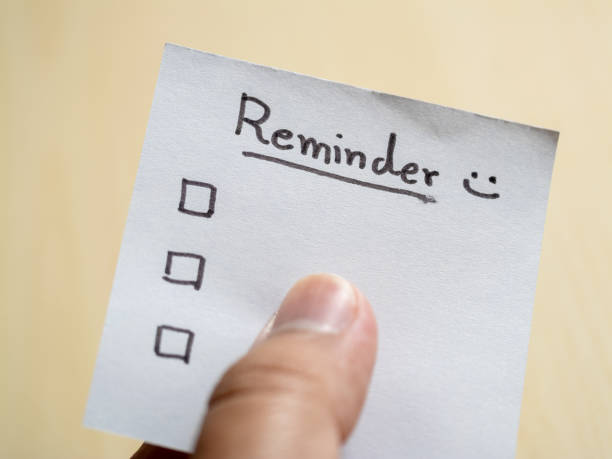 istock Productivity tips reminder note home office visual aid organized environment close-up motivation 2187787102