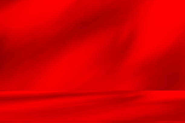 istock Wall interior background, studio and backdrops show products.with shadow from window color red . background for text insertion and presentation product 2187787559